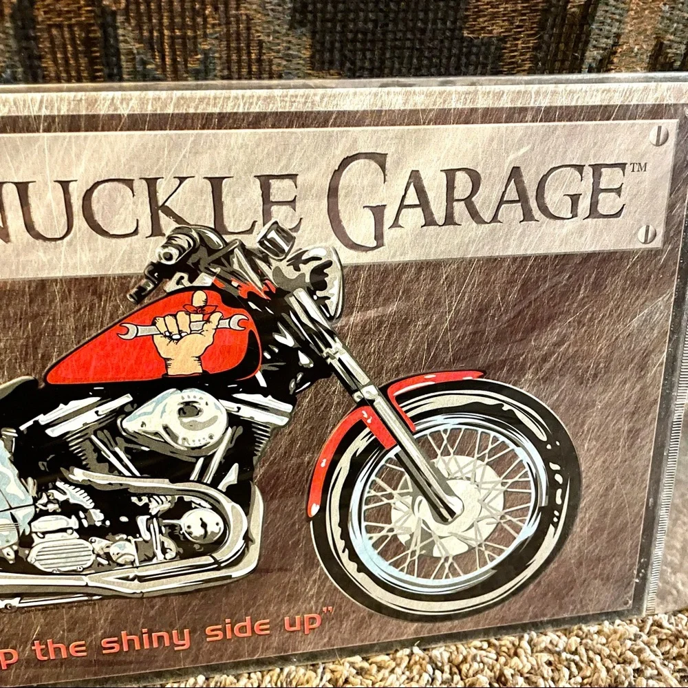 NEW Busted Knuckle Garage Motorcycle Metal Sign